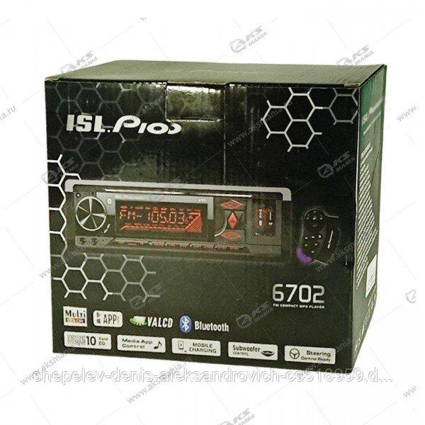 Автомагнитола ISL.Pioneer 6702, Пульт ДУ, 7 цветов подсветки, 2 USB