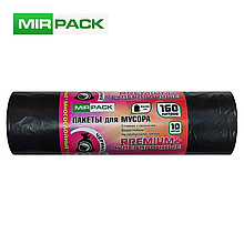 Мешки для мусора Mirpack "PREMIUM +", 35мкм, 160л, 10шт/рул