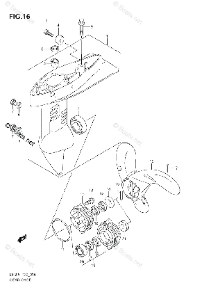 Suzuki сальник 59299-97J00 DF2.5 оригинал Сузуки, фото 2