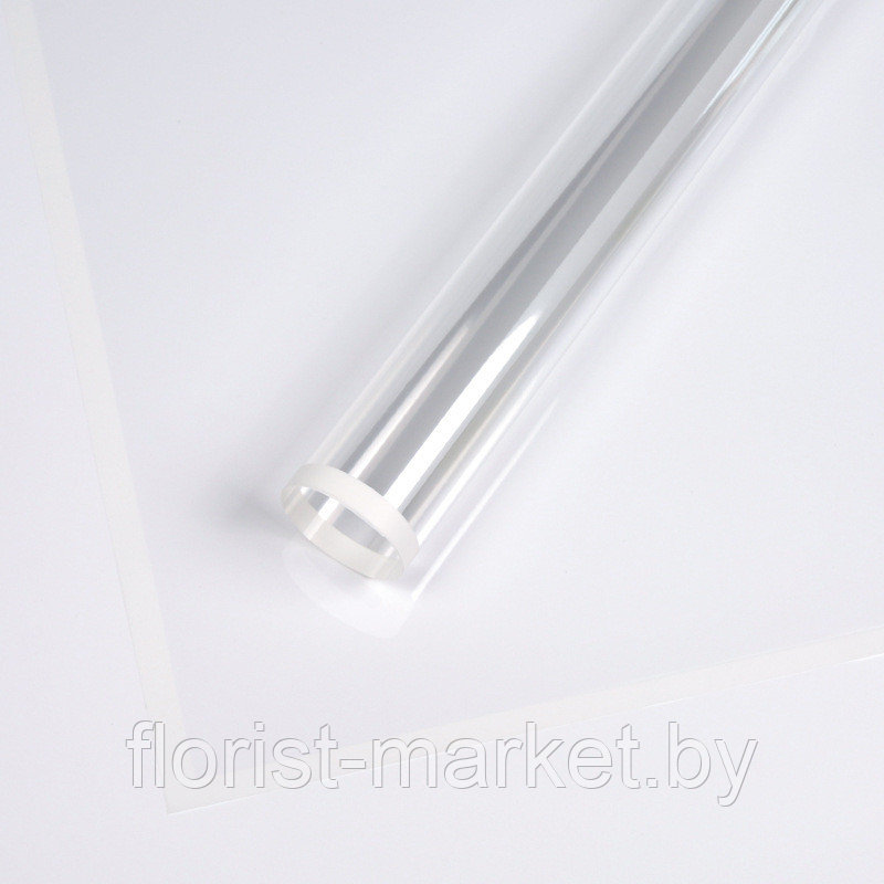 Листовая глянцевая пленка с каймой, 58*58 см, 20 л/уп., белый