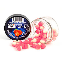 Плавающие бойлы Pop-Up GBS Strawberry Milky Way Клубника Милкивей 10 мм