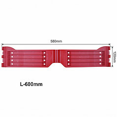 Шарнир пластиковый для сдвижной крыши Versus, 600мм, Bozamet 69.V.03_600