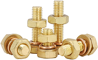 Болт M4*10 + гайка + шайба + Гровер. 4 штуки, фото 5