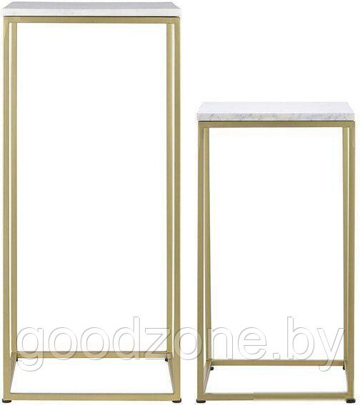 Журнальный столик Bergenson Bjorn Mayen Gold BB0000395 (белый/золото)