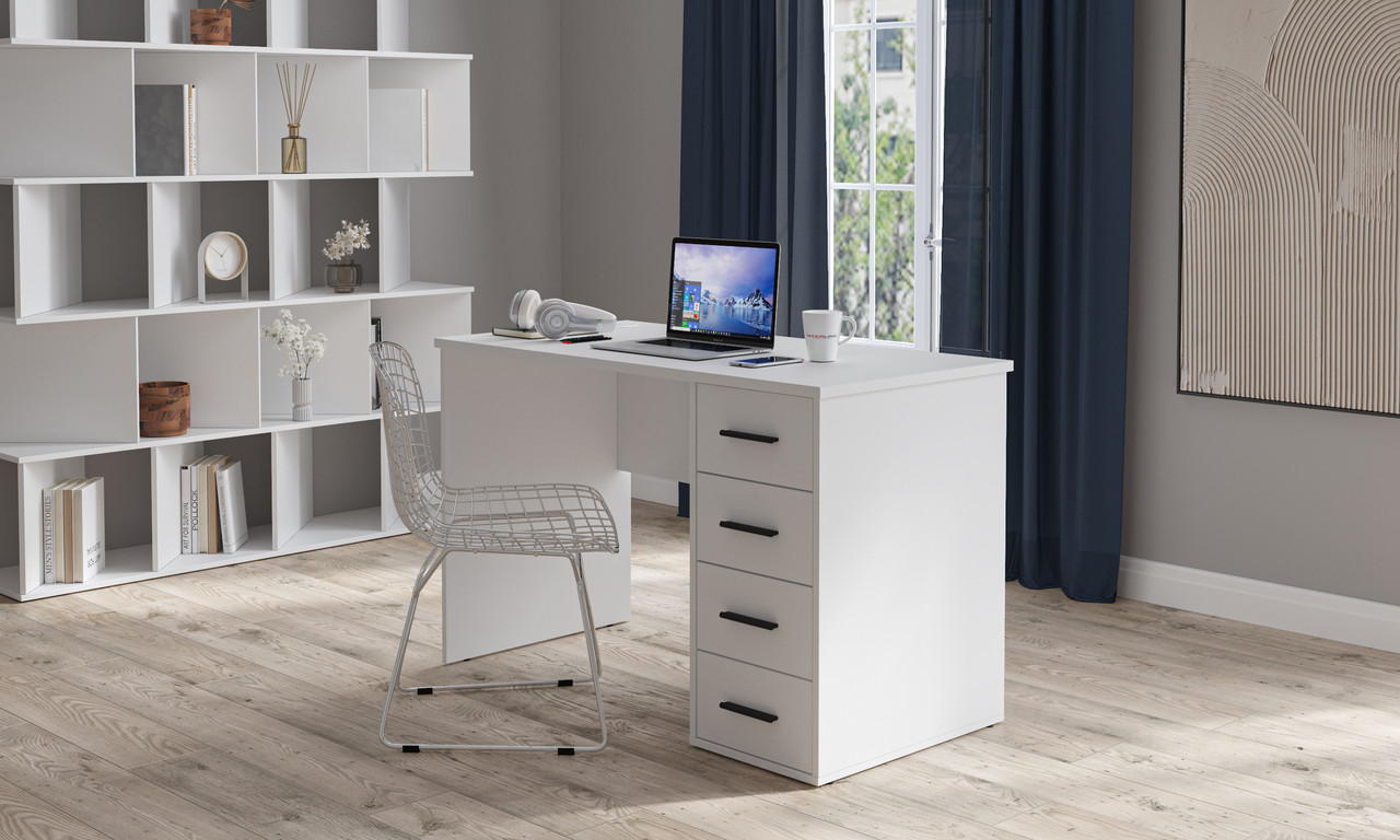 Стол компьютерный Skill-07 Белый