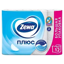 Туалетная бумага Zewa Плюс 12 шт