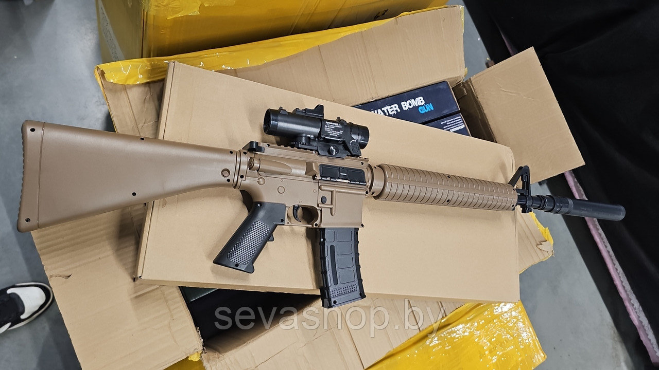 Автомат M16 с орбизами с автоматическим режимом. Орбиган М416 нейлон