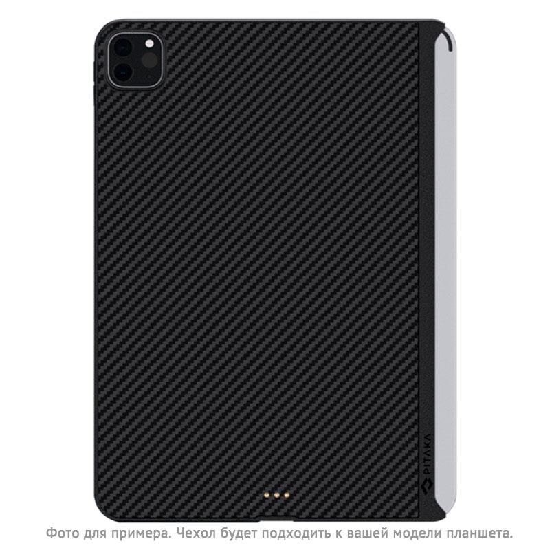 Чехол-бампер Pitaka MagEZ для iPad Pro 12.9 2018 / 2020 кевларовый (черно-серый)