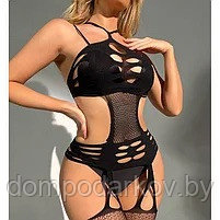 Эротическое белье, bodysuit с имитацией чулок