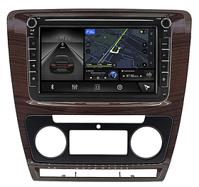 Штатная магнитола Skoda Octavia A5 2004-2013 (с климатом, под дерево) на Android 10 (4G-SIM, 4/64, DSP, QLed)