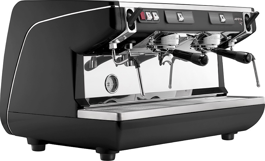 КОФЕМАШИНА РОЖКОВАЯ NUOVA SIMONELLI APPIA LIFE 2 GR S 220V ВЫС.ГР. ПОЛУАВТОМАТ ЧЕРНАЯ