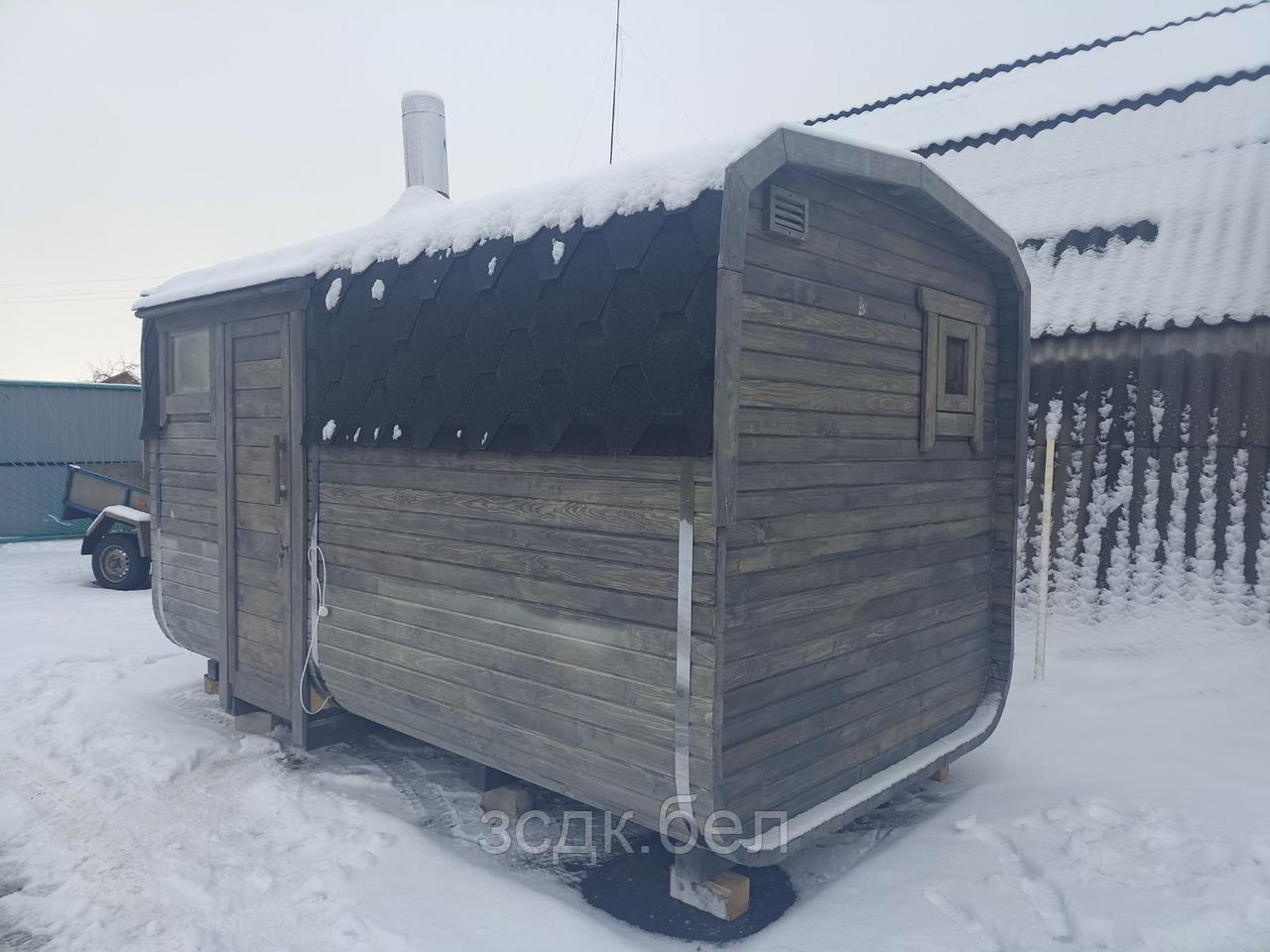 Баня Квадро-бочка BADEFASS 4,0 м. на 2пом.