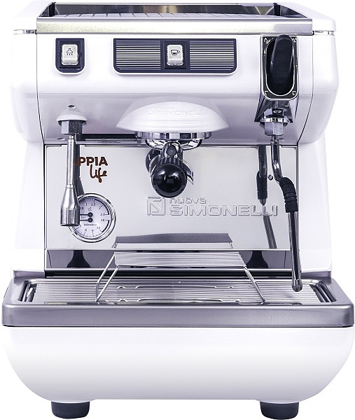 КОФЕМАШИНА РОЖКОВАЯ NUOVA SIMONELLI APPIA LIFE 1GR S 220V ВЫС.ГР. ПОЛУАВТОМАТ БЕЛАЯ