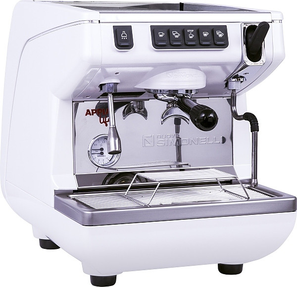 КОФЕМАШИНА РОЖКОВАЯ NUOVA SIMONELLI APPIA LIFE 1GR V 220V ВЫС.ГР. АВТОМАТ БЕЛАЯ