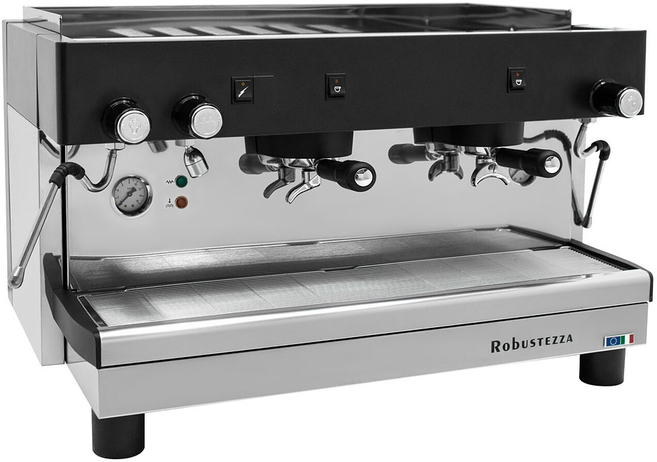 КОФЕМАШИНА ПОЛУАВТОМАТ ROBUSTEZZA STH2M/ ЧЕРНАЯ+ВЫСОКАЯ ГРУППА 1Ф