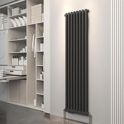 Вертикальный дизайнерский трубчатый радиатор Velar 2180 6 секций, фото 2