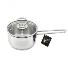 Ковш 1,0л. "Лотос Классика" с стеклянной крышкой