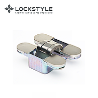 Петля скрытая 3D LOCKSTYLE модель ECLIPSE 2.0 комплект MATT NICKEL (матовый никель)