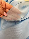 Комплект на люверсах - вуаль. Белая+голубая, фото 4