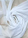 Комплект на люверсах - вуаль. Белая+голубая, фото 5