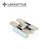 Петля скрытая 3D LOCKSTYLE, модель ECLIPSE 3.0 комплект MATT NICKEL (матовый никель)