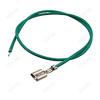 Кабель питания 1009 AWG22 4.8mm L=300mm, green [S]