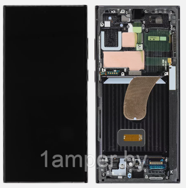 Дисплей для Samsung Galaxy S23 Ultra/S918F/S918BВ сборе с тачскрином. С рамкой. Черный