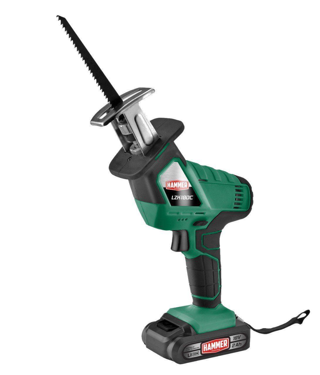 Сабельная пила Hammer LZK18DC (с 2-мя АКБ)