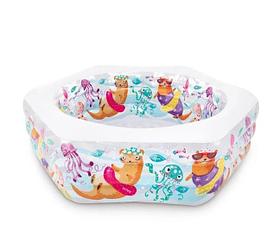 Бассейн надувной 191x178x61см Intex Рифы океана с надувным дном 56493NP (Китай)