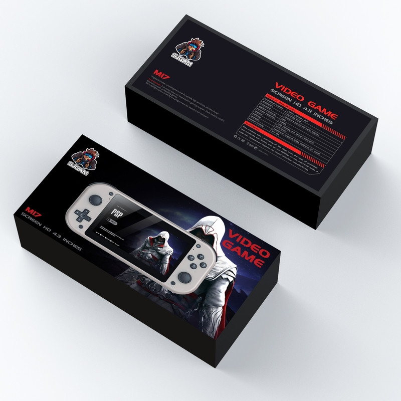 Портативная игровая консоль SJGAM Video Game M17, 4,3-дюймовый экран более 15000 игр