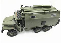 Внедорожник зеленый 1/16 6WD электро - Советский военный грузовик ''Урал'' KIT Металл