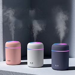Аромадиффузор светодиодный (увлажнитель воздуха ароматический) Humidfier DQ-107, 300  ml (220V), Розовый