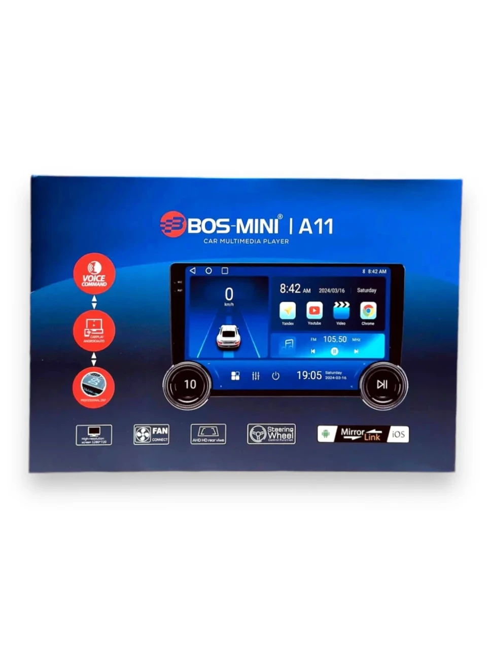 Магнитола android (10 дюймов) BOS-MINI A11 4/64GB