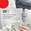 Стеклоочиститель - скребок 3 в 1 с распылителем и моющей насадкой из микроволокна / Стекломой, водосгон, фото 10
