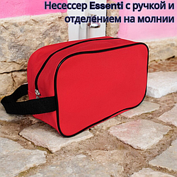 Несессер Essenti с ручкой и отделением на молнии, Красный