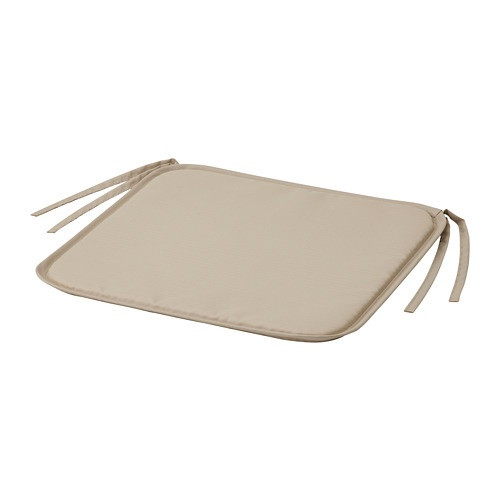 IKEA/ БРЭМОН подушка на стул, серо-бежевый для дома/улицы, 34x34x1.0 см