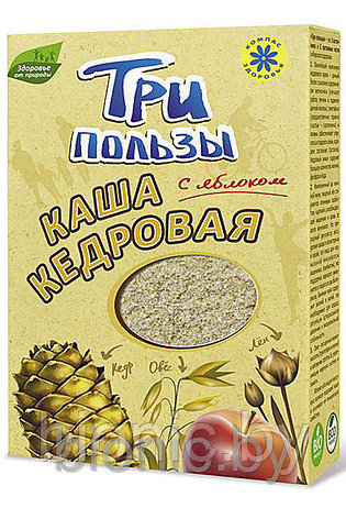 Каша кедровая "Три пользы" с яблоком, Компас Здоровья, 250гр 1/15, фото 2