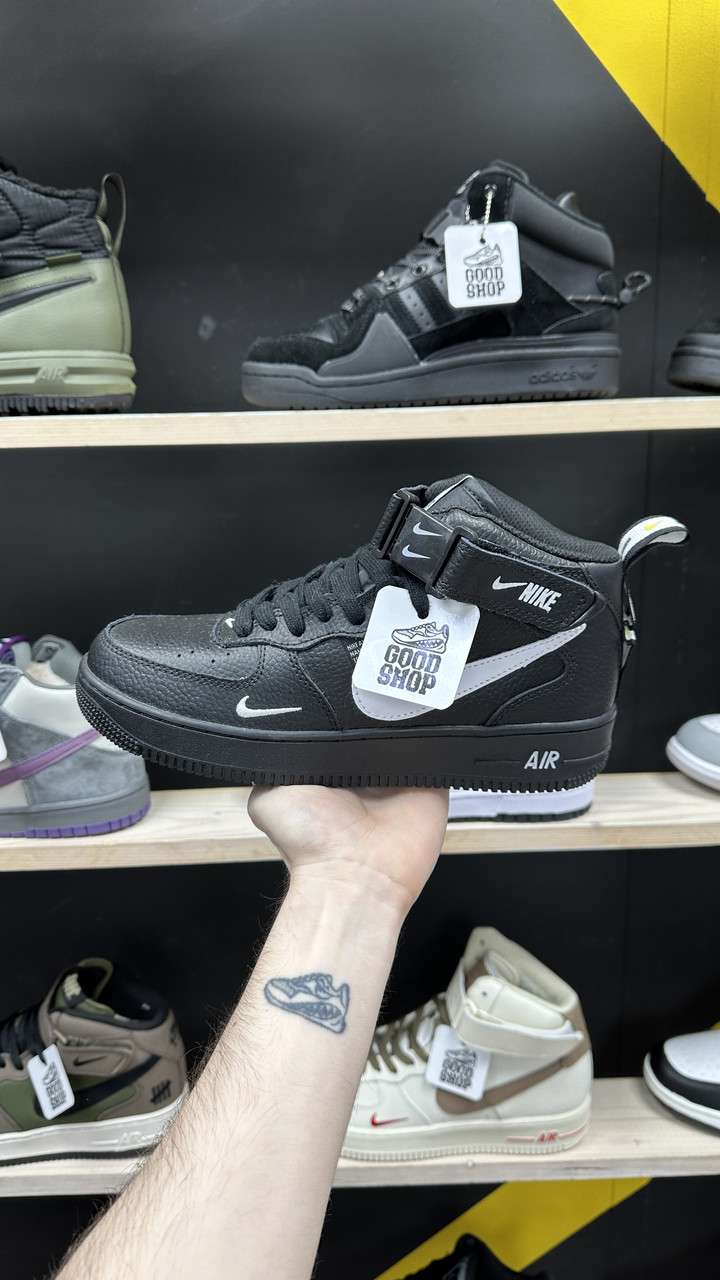 Кроссовки WNTR Nike Air Force 1'07 LV8 Utility Mid Black