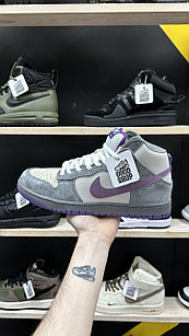 Кроссовки WTR Nike SB Dunk Mid Pigeon Grey Purple