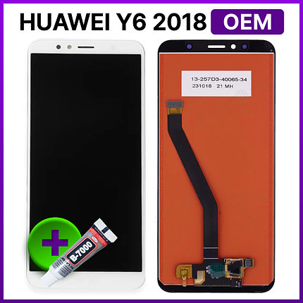 Экран Huawei Y6 2018 (ATU-L21) белый, фото 2
