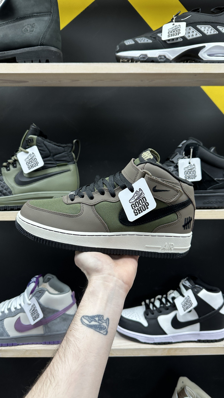 Кроссовки WNTR Nike Air Force 1 Mid Brown Green