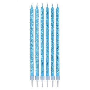 Набор свечей для торта, с блеском, 7,5х20 см, 4 цв., 506-046