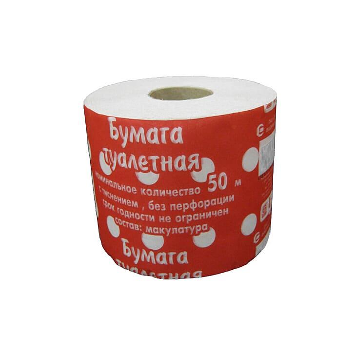 Бумага туалетная YANKA со втулкой, вес 135г, 50 м, РБ/48