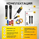 Микрофон караоке ISA для живого вокала, беспроводной 2 шт, фото 4