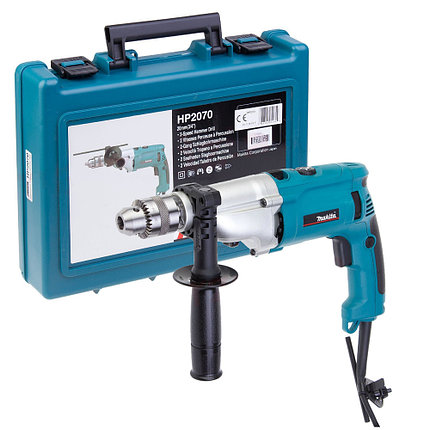 Ударная дрель Makita HP2070 (1010 Вт, 2 скорости, кейс), фото 2