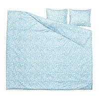 IKEA/ ЦИМБАЛБЛОММА пододеяльник и 2 наволочки,200х200/50х60см