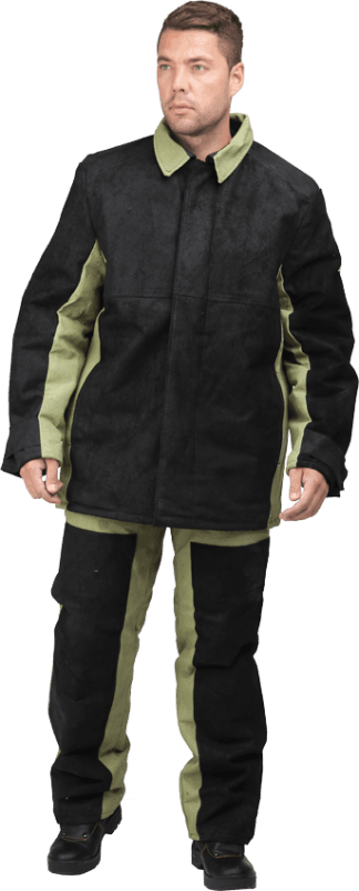 Костюм сварщика брезентовый со спилком утепленный