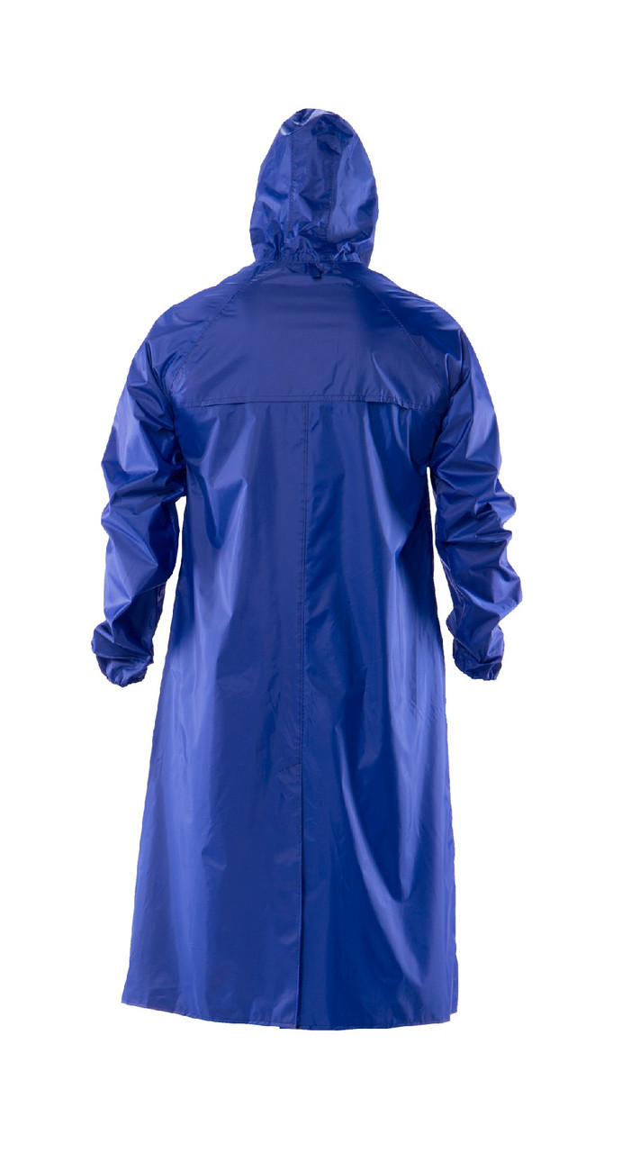 (ПН 2071)Плащ нейлоновый влагостойкий, капюшон, синий (р.L,ХL,2XL, 3XL) Лайт