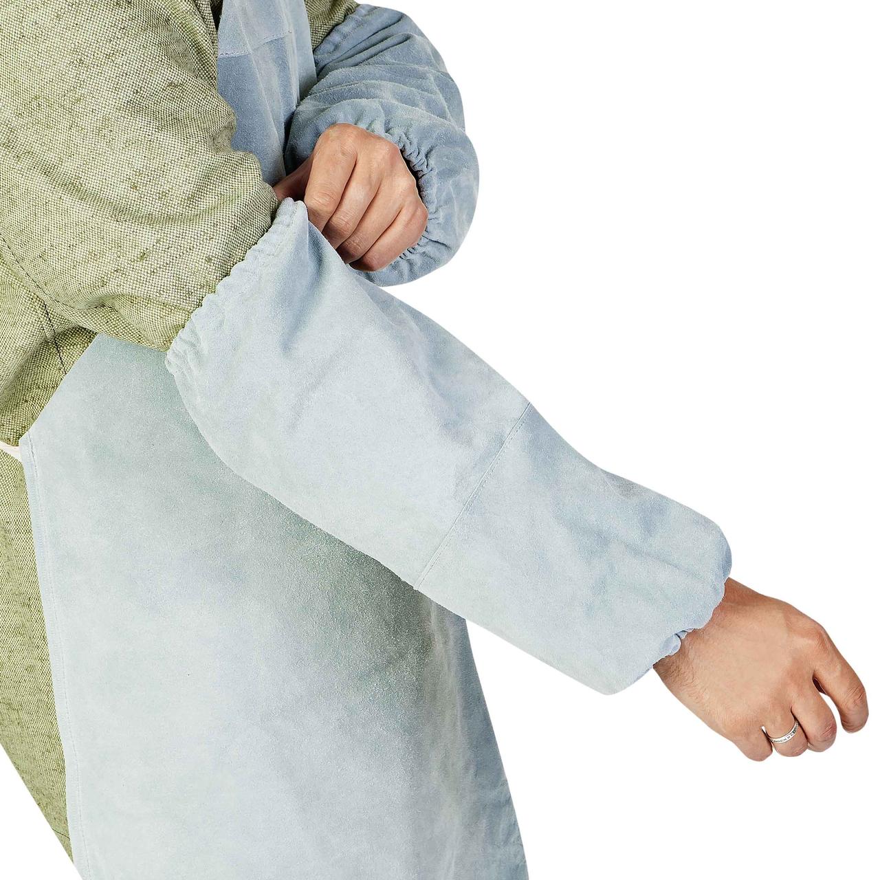 Нарукавники спилковые четырехшовные