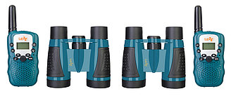 Комплект раций и биноклей Levenhuk LabZZ WTT10 (Blue)